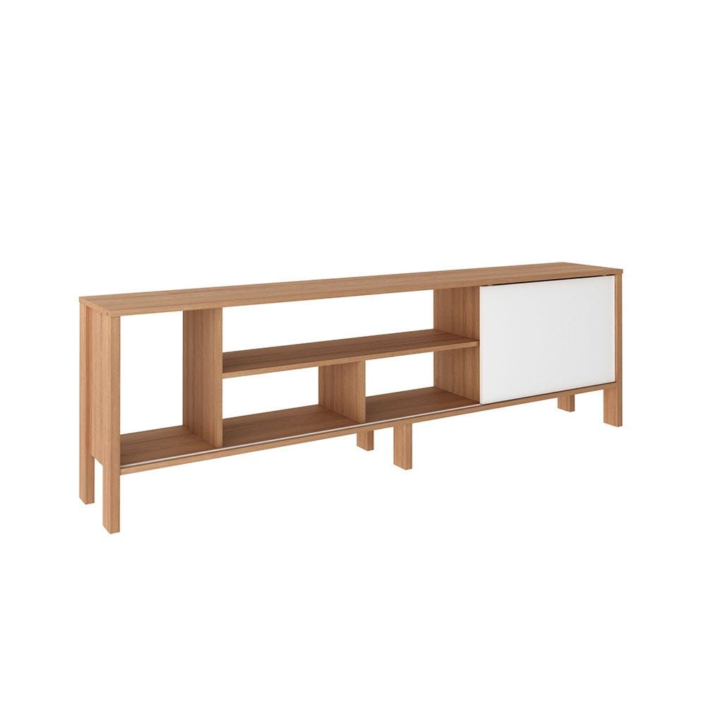 Cedro TV Rack up to 70 Inches  - Almond/White 