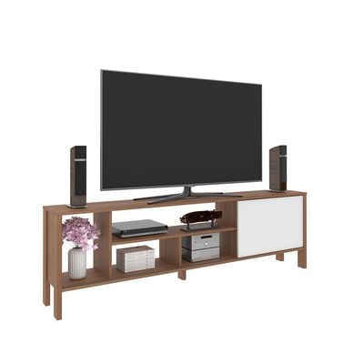 Cedro TV Rack up to 70 Inches  - Almond/White 