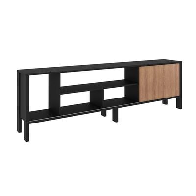 Cedro TV Rack - Up to 70 Inches - Black/Almond