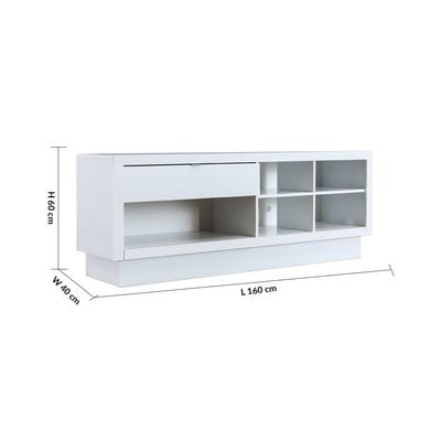 Azul TV Rack for TVs upto 65 Inches - White