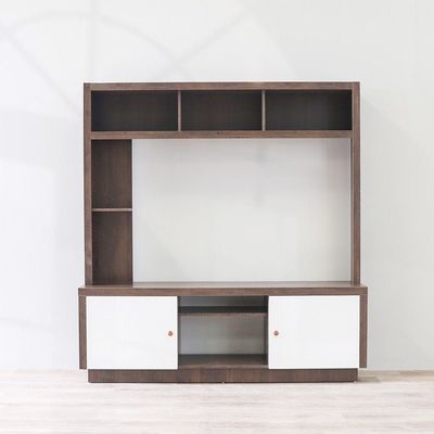 Izan Entertainment Unit up to 55 Inches  - Rustic/White