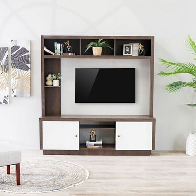 Izan Entertainment Unit up to 55 Inches  - Rustic/White