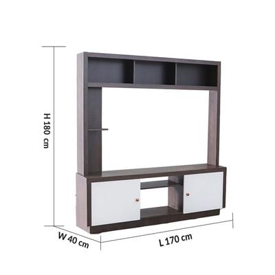 Izan Entertainment Unit up to 55 Inches  - Rustic/White