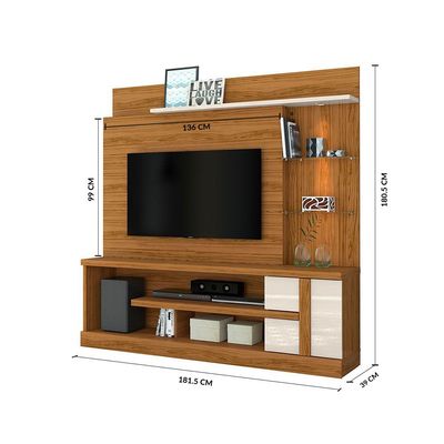Alan Home Theater Up to 55 Inch - Natural/Off White