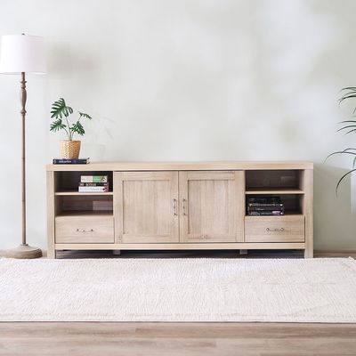 Verano TV Unit Upto 70 Inches - White Oak