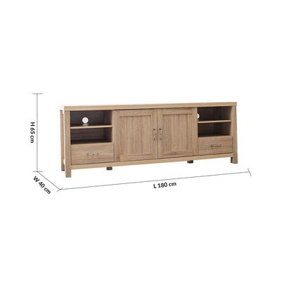 Verano TV Unit Upto 70 Inches - White Oak