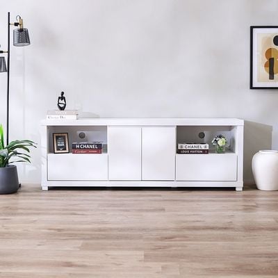 Kalmal TV Unit Upto 70 Inches - Pearl White