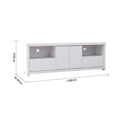 Kalmal TV Unit Upto 70 Inches - Pearl White