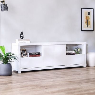 Kalmal TV Unit Upto 70 Inches - Pearl White