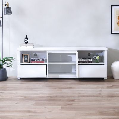 Kalmal TV Unit Upto 70 Inches - Pearl White