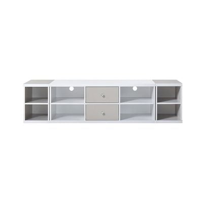 Prime TV Unit – For TVs up to 65 Inches - White/Grey