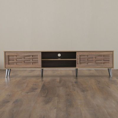 Ave TV Unit - Up to 75 Inches - Sonoma Oak - With 2-Year Warranty