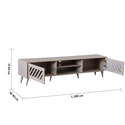 Jax TV Unit - Up to 75 Inch - Sonoma Oak - With 2-Year Warranty