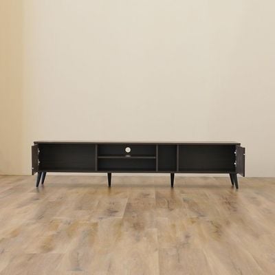 Como TV Unit - Up to 80 Inches - Walnut - With 2-Year Warranty