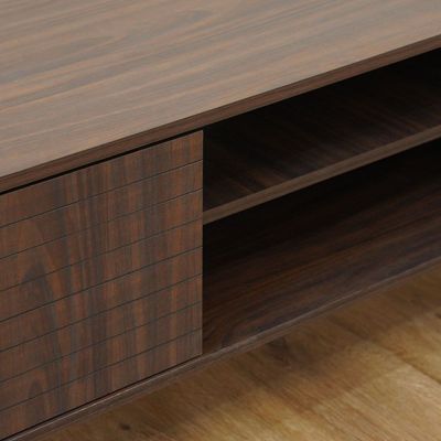 Como TV Unit - Up to 80 Inches - Walnut - With 2-Year Warranty