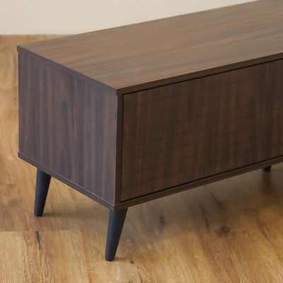 Como TV Unit - Up to 80 Inches - Walnut - With 2-Year Warranty