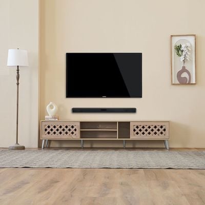 Hamlin TV Unit - Up to 80 Inches - Sonoma Oak - With 2-Year Warranty