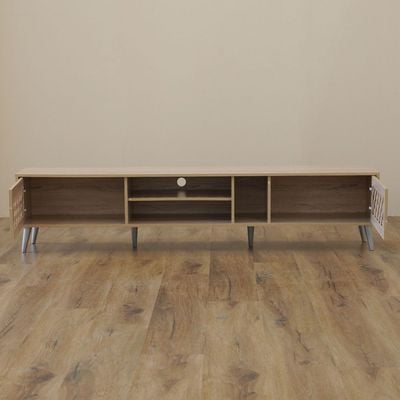 Hamlin TV Unit - Up to 80 Inches - Sonoma Oak - With 2-Year Warranty