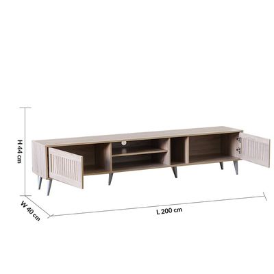 Alfa Large TV Unit - Up to 80 Inches - Sonoma Oak - With 2-Year Warranty