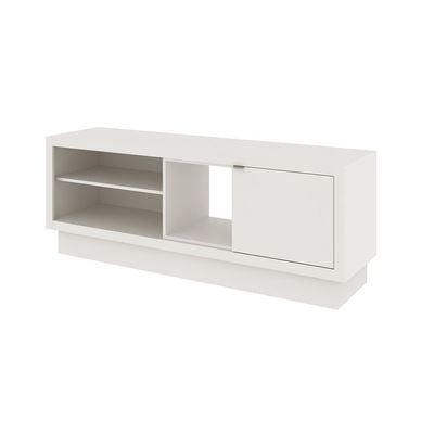 Belinda TV Unit with 1 Door - Up to 55 Inches - White - With 2-Year Warranty