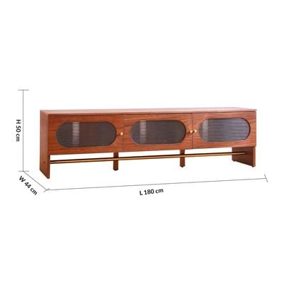 Azeron TV Unit - For TVs up to 75 Inches - Brown - With 2-Year Warranty