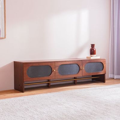 Azeron TV Unit - For TVs up to 75 Inches - Brown - With 2-Year Warranty