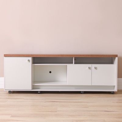 Phenom TV Unit Up to 75 inches - Almond/Off White - With 2-Year Warranty