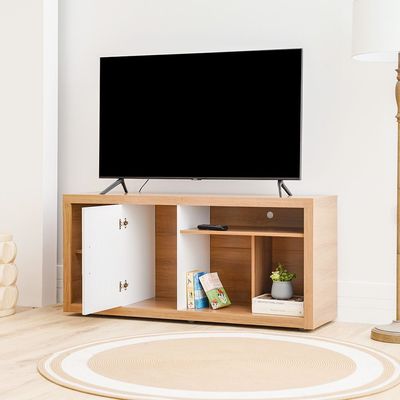 Denver TV Unit - Up to 55 Inches - Almond/White - With 2-Year Warranty