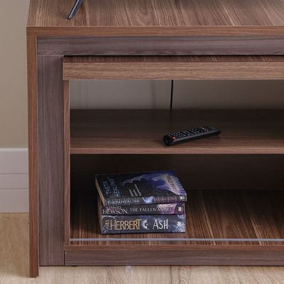 Lucia TV Unit with Extendable Top - Up to 55 Inches - Walnut/Oak - With 2-Year Warranty