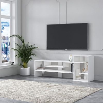 Gulio TV Unit - Up to 55 Inches - High Gloss White - With 2-Year Warranty