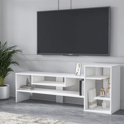 Gulio TV Unit - Up to 55 Inches - High Gloss White - With 2-Year Warranty