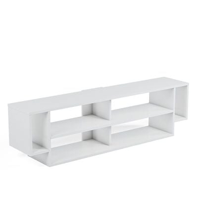 Marconi TV Unit - High Gloss White - Up to 65 Inches - With 2-Year Warranty