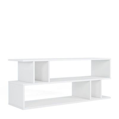 Piramide TV Unit - Up to 55 Inches - High Gloss White - With 2-Year Warranty