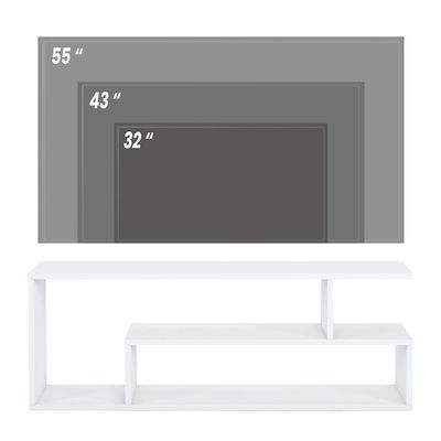 Pisa Tv Unit - High Gloss White - Upto 55  Inch