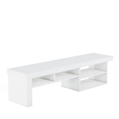 Reeta TV Unit - Up to 70 Inches - High Gloss White - With 2-Year Warranty