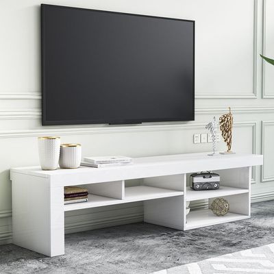 Reeta TV Unit - Up to 70 Inches - High Gloss White - With 2-Year Warranty