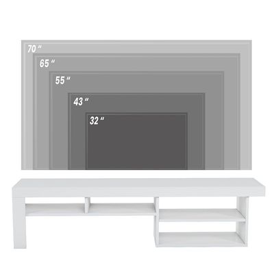 Reeta Tv Unit - High Gloss White  - Upto 70  Inch