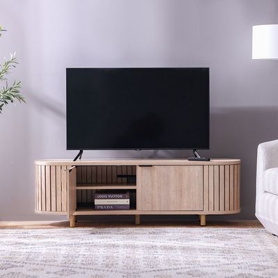 Calibra TV Unit up to 70 inches   - Whitewash/Oak 