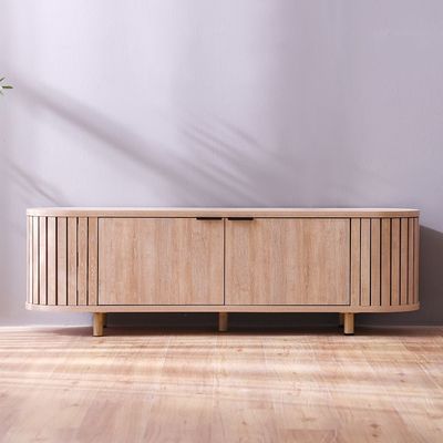 Calibra TV Unit up to 70 inches   - Whitewash/Oak - With 2-Year Warranty