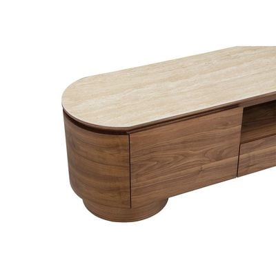 Austria Tv Unit Up To 75 Inches - Natural Walnut