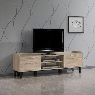 Supreme Tv Unit W/2Door Upto 65 Inches-French Sonoma Oak