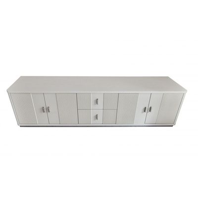 Aries 4 Door & 2 Drawer TV Unit up to 80 inch - L. Beige Oak veneer