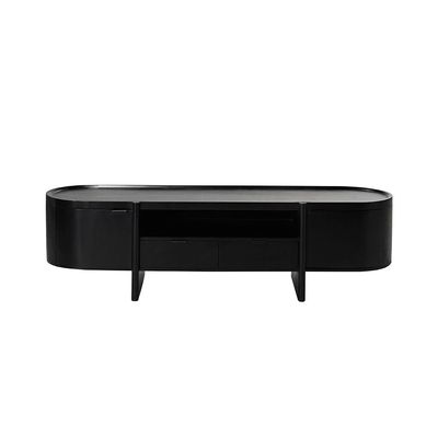 Leeds 2 Door & 2 Drawer  Tv Unit Up To 75 Inch - Black