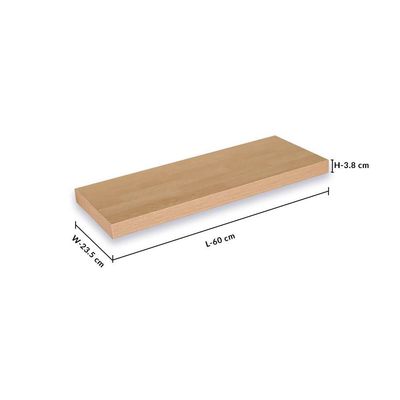 Manhattan PVC Floating Wall Shelf - 60x23x3.8 cm