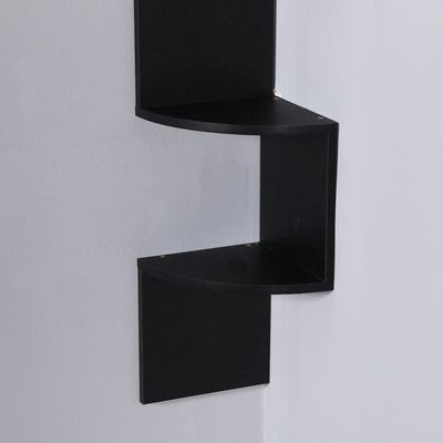 Zigzag 5-Tier Corner Wall Shelf - 123x19x19 cm