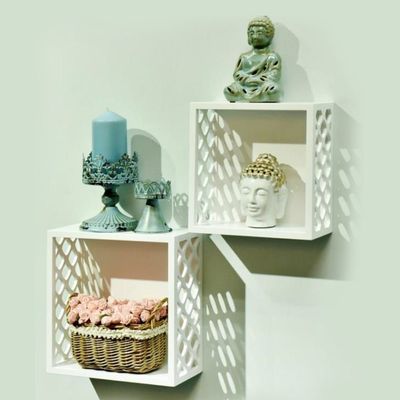 Caroline Cube Wall Shelf - Set of 2