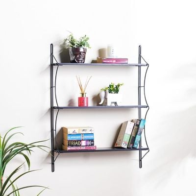 New Bridge 3-Tier Wall Shelf - 64x15x83 cm