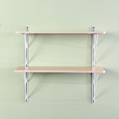 Ladder 2-Tier Wall Shelf - 60x20x55