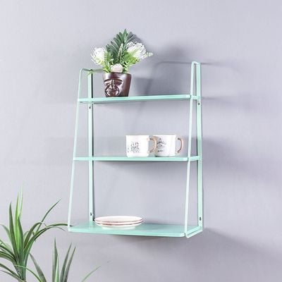 3 Tier Ladder Wall Shelf - Green