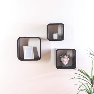 Sunset Cube Wall Shelf - Set of 3